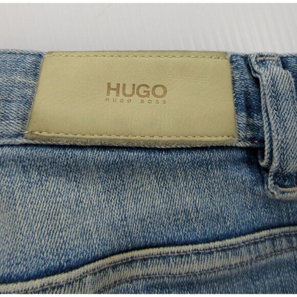 Hugo Boss Jeans Straight Button Fly Denim Paint Splatter Grunge 34X31 * - Picture 8 of 12